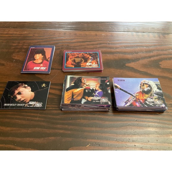 Various Star Trek Collector Cards Lot - Original, The Next Generation 50+ cards - Picture 1 of 9